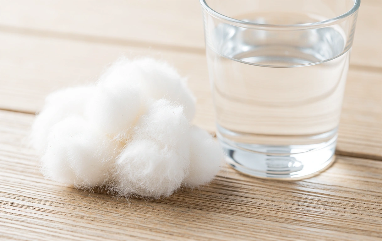 Detalle de pureza y texturas orgánicas